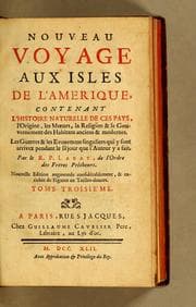 Tapa de Nouveau voyage aux isles de l'Amerique