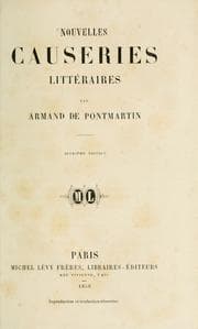 Tapa de Nouvelles causeries littéraires