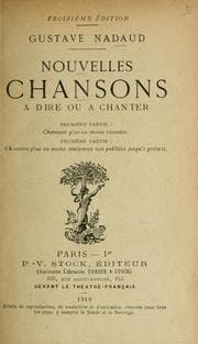 Tapa de Nouvelles chansons à dire ou à chanter