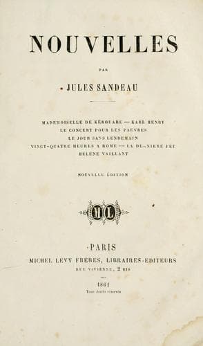 Tapa de Nouvelles