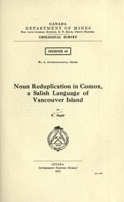 Tapa de Noun reduplication in Comox, a Salish language of Vancouver island