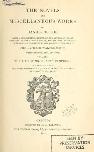 Tapa de Novels and miscellaneous works