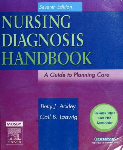 Tapa de Nursing diagnosis handbook
