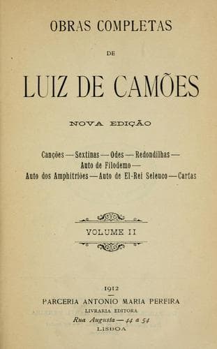 Tapa de Obras completas de Luis de Camões