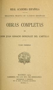 Tapa de Obras completas de don Juan Ignacio González del Castillo
