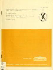 Tapa de Oceanographic observations, 1965