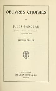 Tapa de Oeuvres choisies de Jules Sandeau