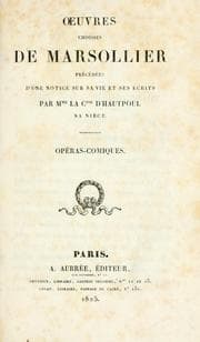 Tapa de Oeuvres choisies de Marsollier