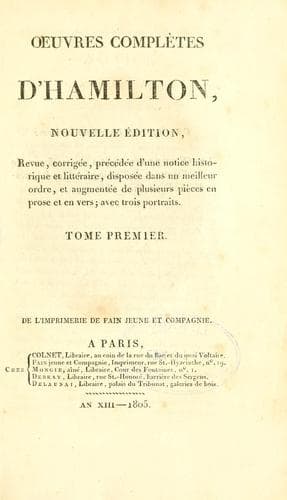 Tapa de Oeuvres complètes