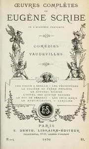 Tapa de OEuvres complètes de Eugène Scribe