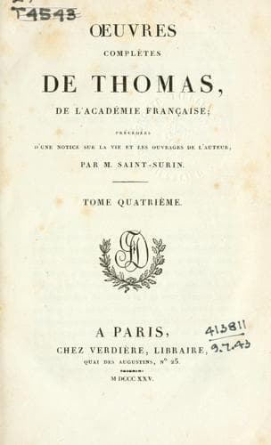 Tapa de Oeuvres complètes