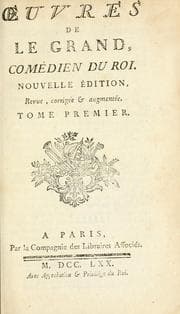 Tapa de OEuvres de Le Grand, comédien du roi