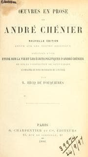 Tapa de Oeuvres en prose