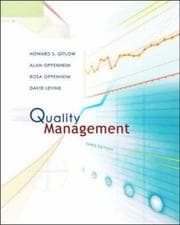 Tapa de Quality Management with Student CD (McGraw-Hill/Irwin Series Operations and Decision Sciences)