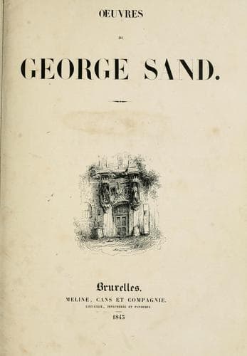 Tapa de Oeuvres de George Sand.