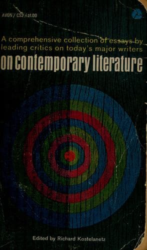 Tapa de On contemporary literature