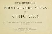 Tapa de One hundred photographic views of Chicago ..