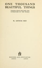 Tapa de One thousand beautiful things, chosen from the life and literature of the world