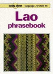 Tapa de Lonely Planet Lao Phrasebook (Lonely Planet : Language Survival Kit)