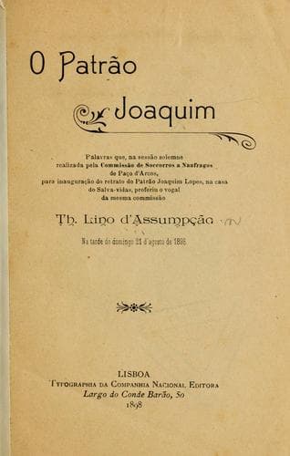 Tapa de O patrão Joaquim