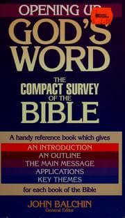 Tapa de Opening up God's word