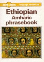Tapa de Ethiopian Amharic phrasebook