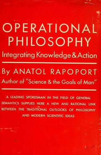 Tapa de Operational philosophy.