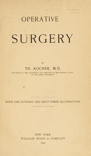 Tapa de Operative surgery