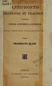 Tapa de Orationes et fragmenta