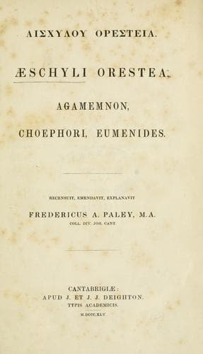 Tapa de Oresteia