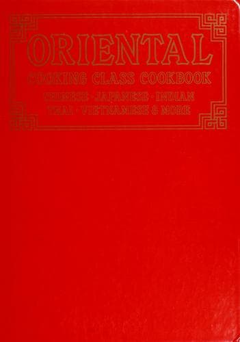 Tapa de Oriental cooking class cookbook.