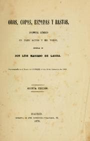 Tapa de Oros, copas, espadas y bastos, juguete cómico en tres actos y en verso