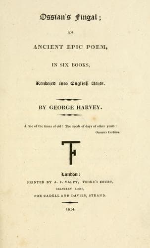 Tapa de Ossian's Fingal