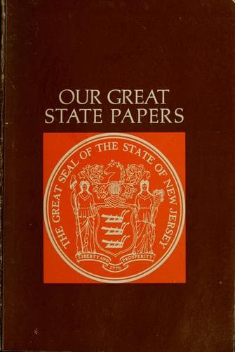 Tapa de Our great state papers