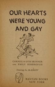 Tapa de Our hearts were young and gay