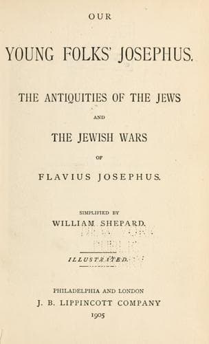Tapa de Our young folks' Josephus
