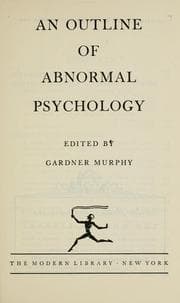 Tapa de An outline of abnormal psychology