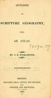 Tapa de Outlines of scripture geography with an atlas