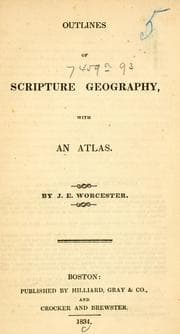Tapa de Outlines of Scripture geography