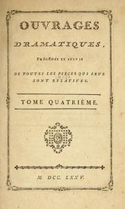 Tapa de Ouvrages dramatiques
