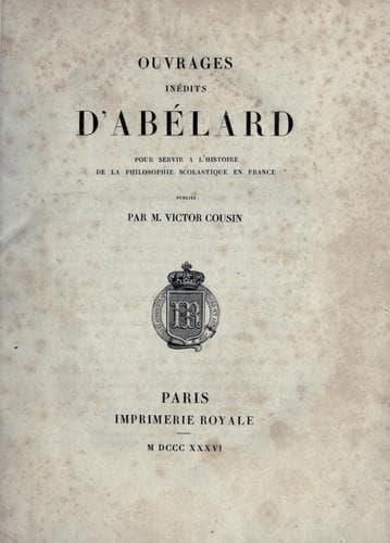 Tapa de Ouvrages inédits d'Abelard
