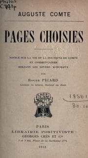 Tapa de Pages choisies
