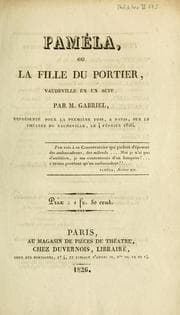 Tapa de Paméla, ou, La fille du portier