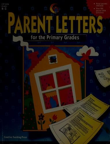 Tapa de Parent letters for the primary grades