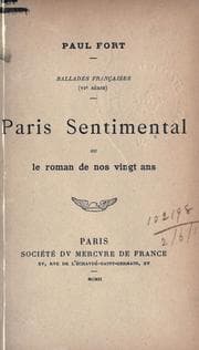 Tapa de Paris sentimental