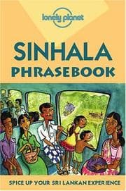 Tapa de Lonely Planet Sinhala Phrasebook