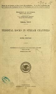 Tapa de Pedestal rocks in stream channels