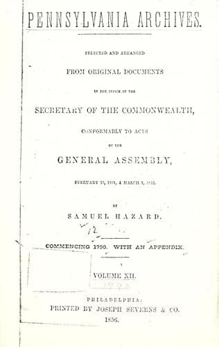 Tapa de Pennsylvania Archives