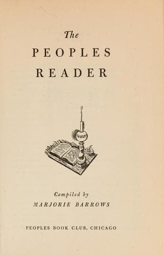 Tapa de The peoples reader