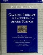 Tapa de Peterson's graduate programs in engineering & applied sciences, 2006.
